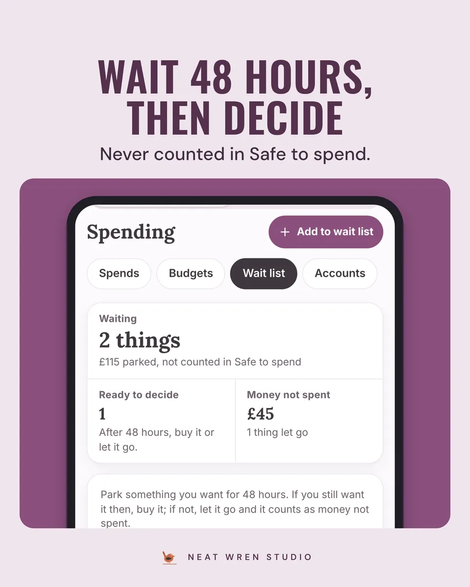 Calm Money: ADHD Budget App: wait list