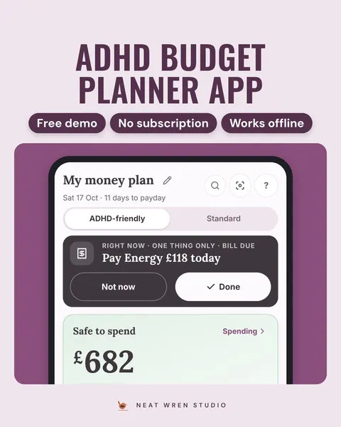 Calm Money: ADHD Budget App