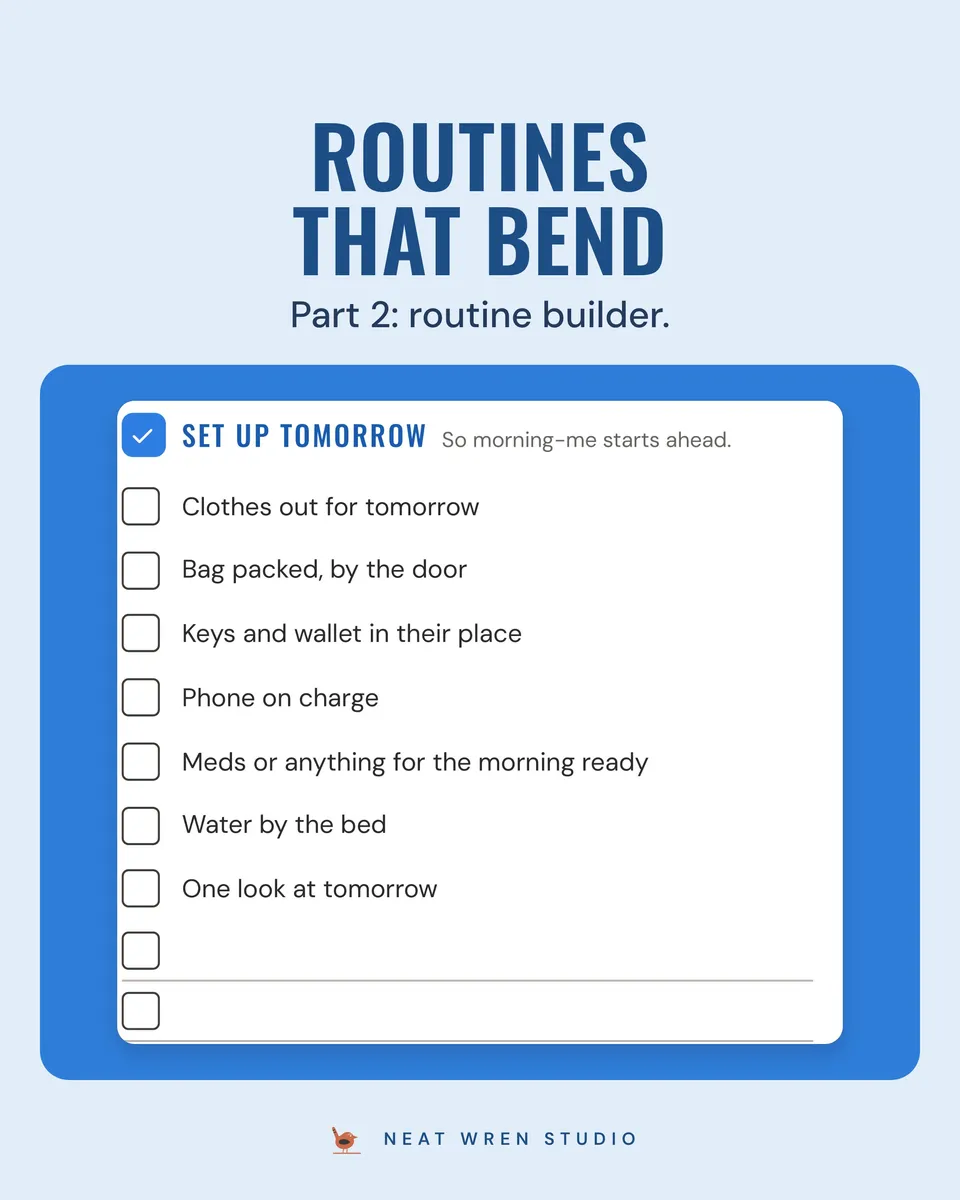 ADHD Starter Bundle Printable: routine builder