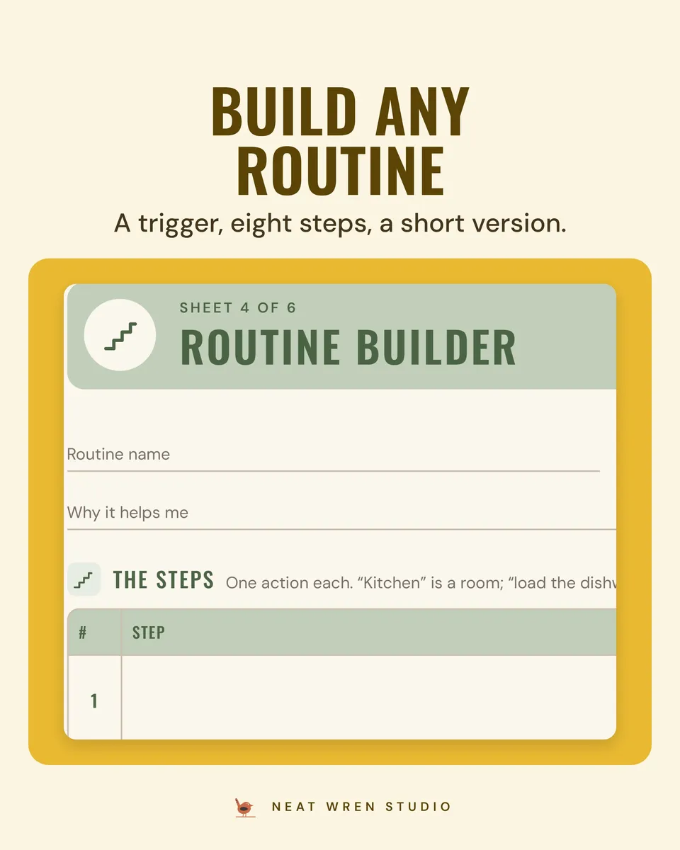 ADHD Routine Planner Printable: build any routine