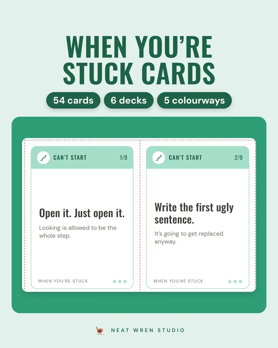 ADHD When You're Stuck Cards