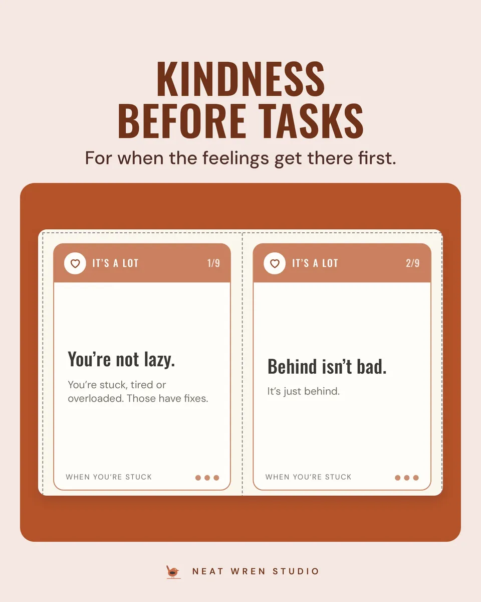 ADHD When You're Stuck Cards: its a lot