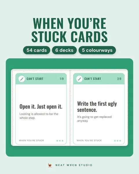 ADHD When You're Stuck Cards