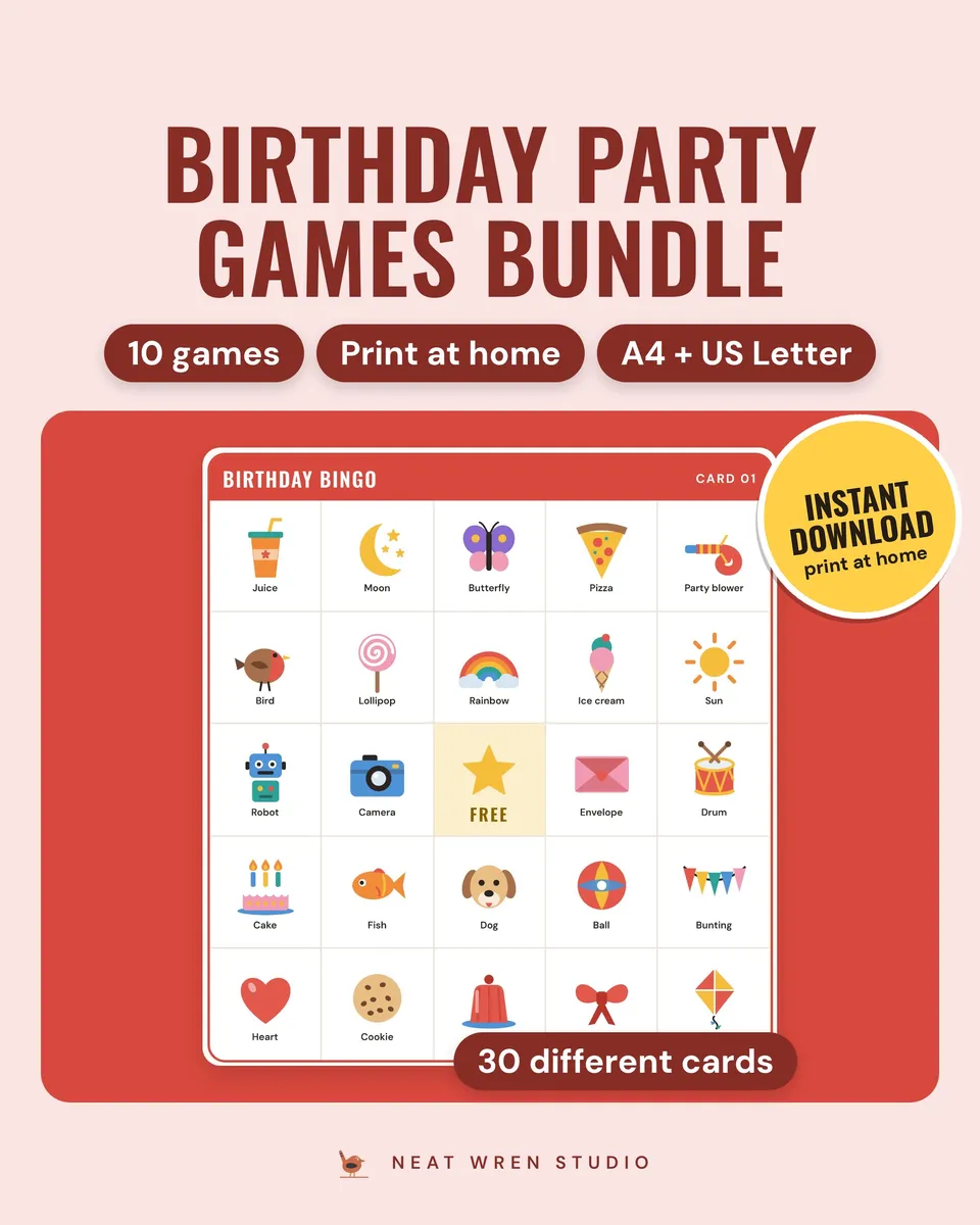 Birthday Party Games Bundle
