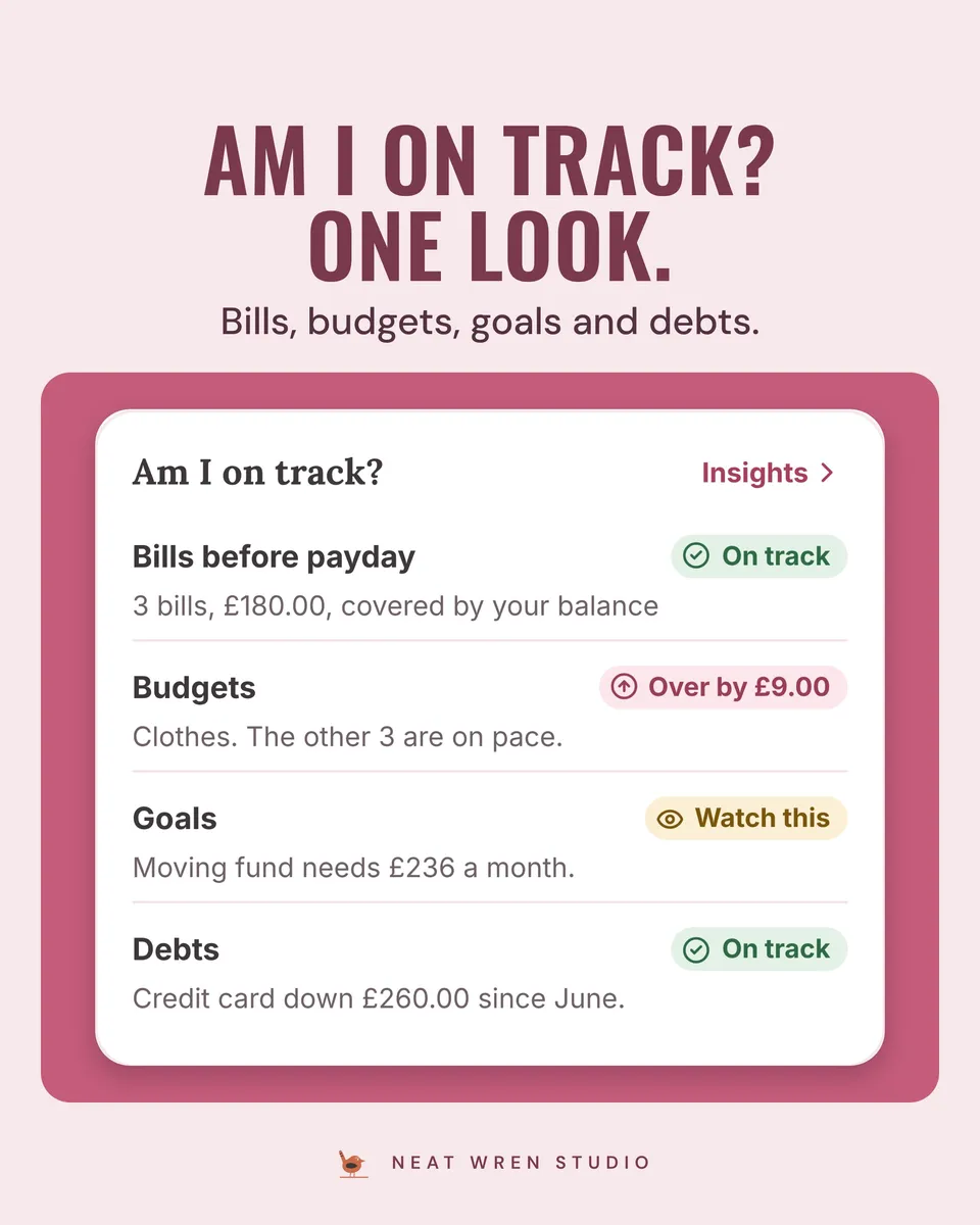 Budget and Moving Costs App Bundle: on track