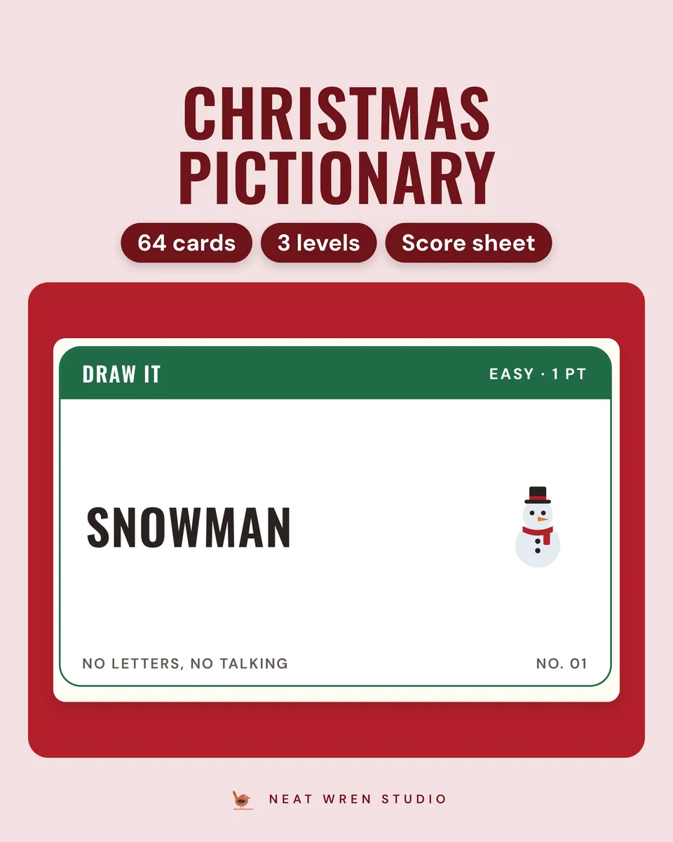 Christmas Draw-It Cards