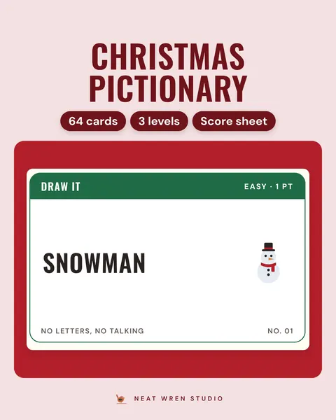 Christmas Draw-It Cards