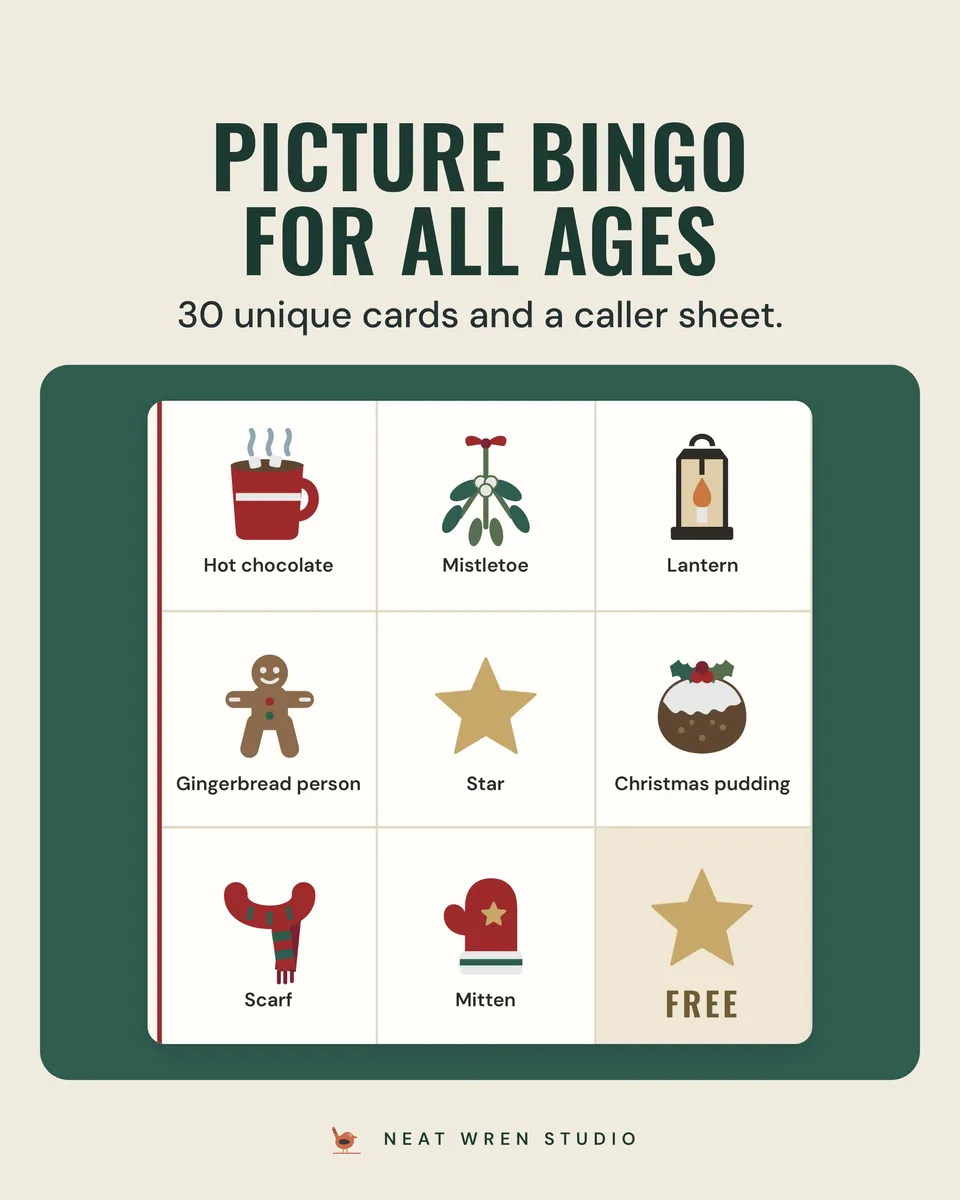 Christmas Games Bundle: bingo