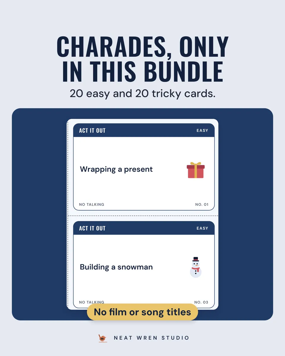 Christmas Games Bundle: charades