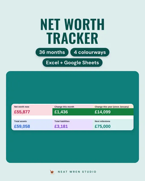 Net Worth Tracker Spreadsheet