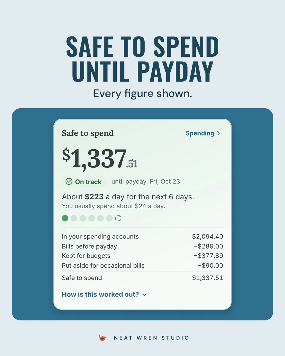 Paycheck Budget App: safe to spend