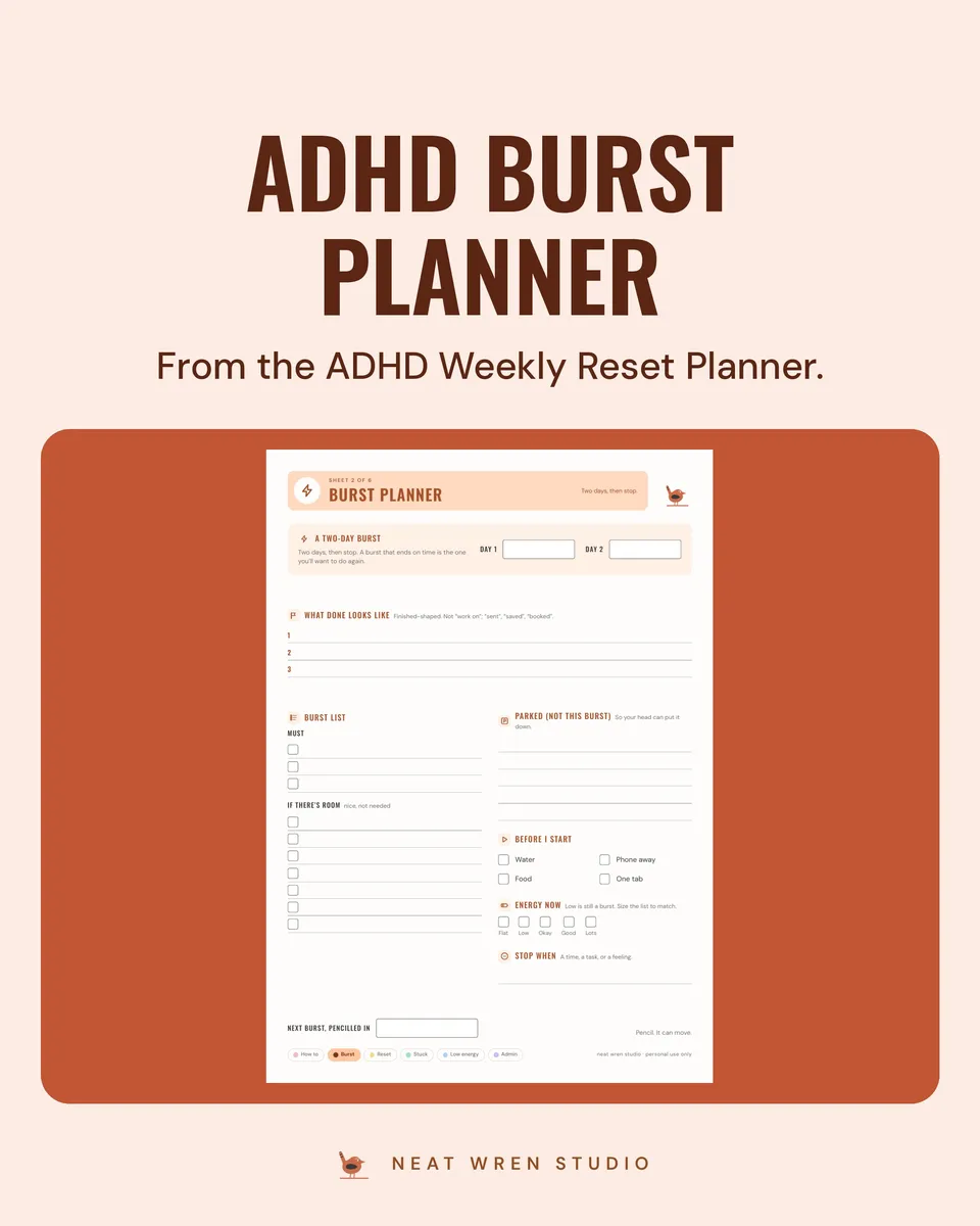 Printable Planner Sampler