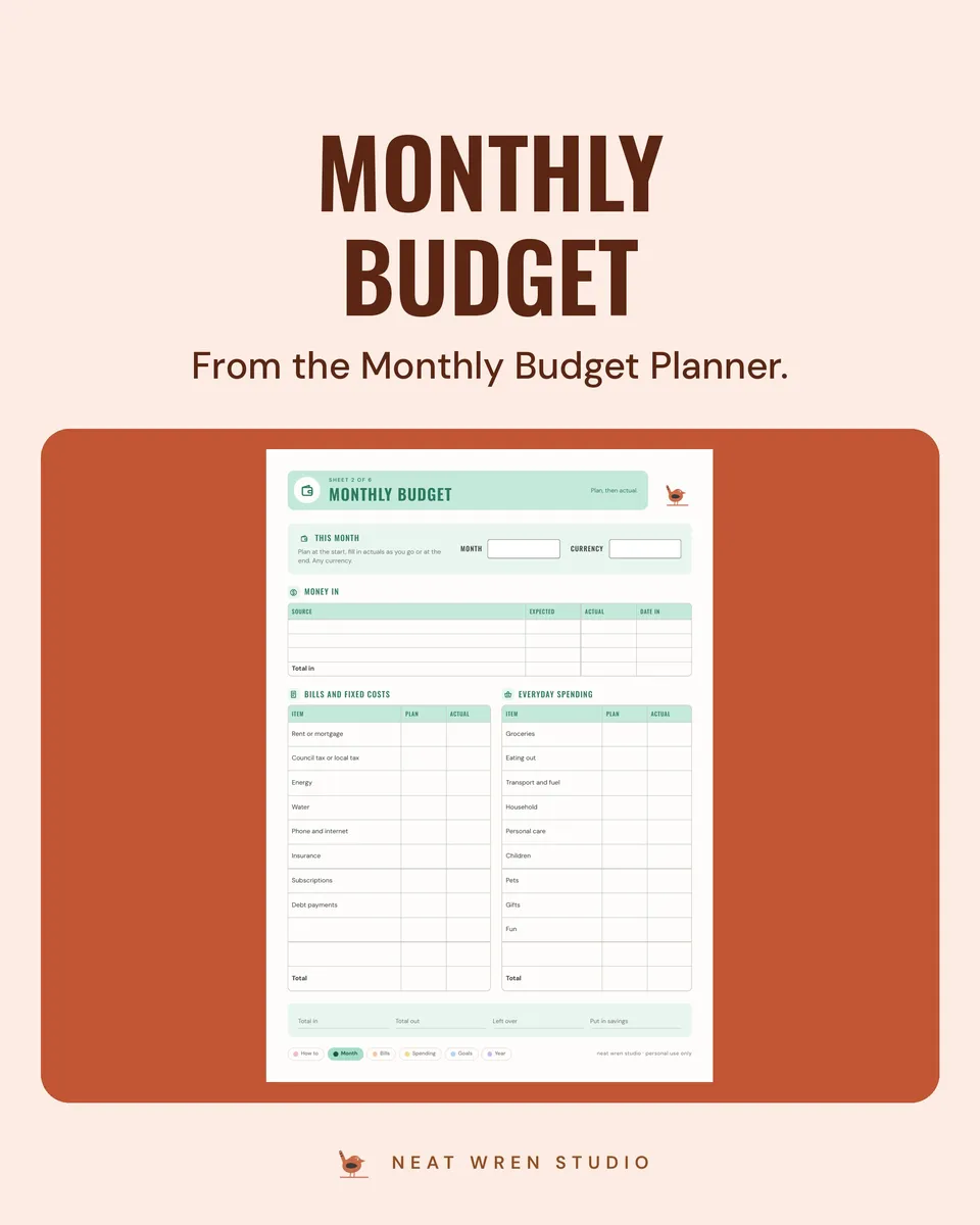 Printable Planner Sampler