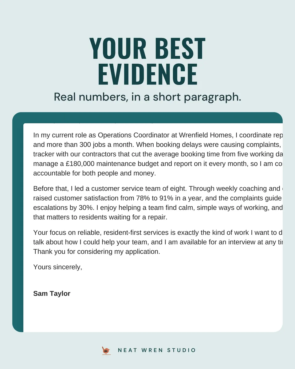UK Cover Letter Template: best evidence