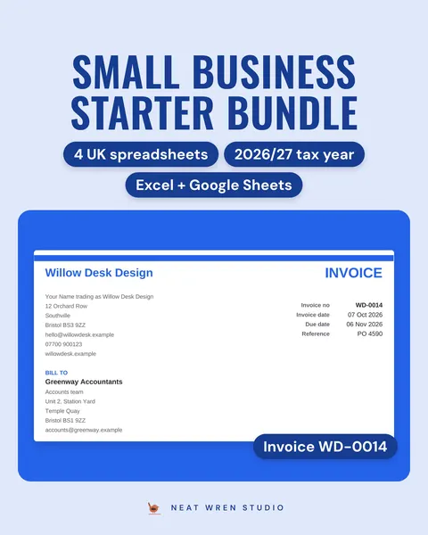 UK Small Business Spreadsheet Bundle
